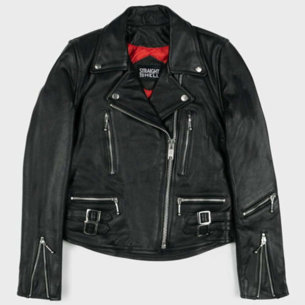Straight to Hell Defector Women's Leather Jacket XL (fits like L)